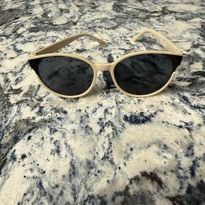 Elegant Black and Cream Women's Sunglasses